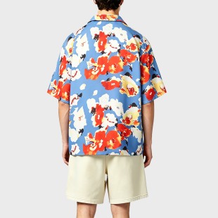 Island Style Floral Cuban Collar Casual Shirt