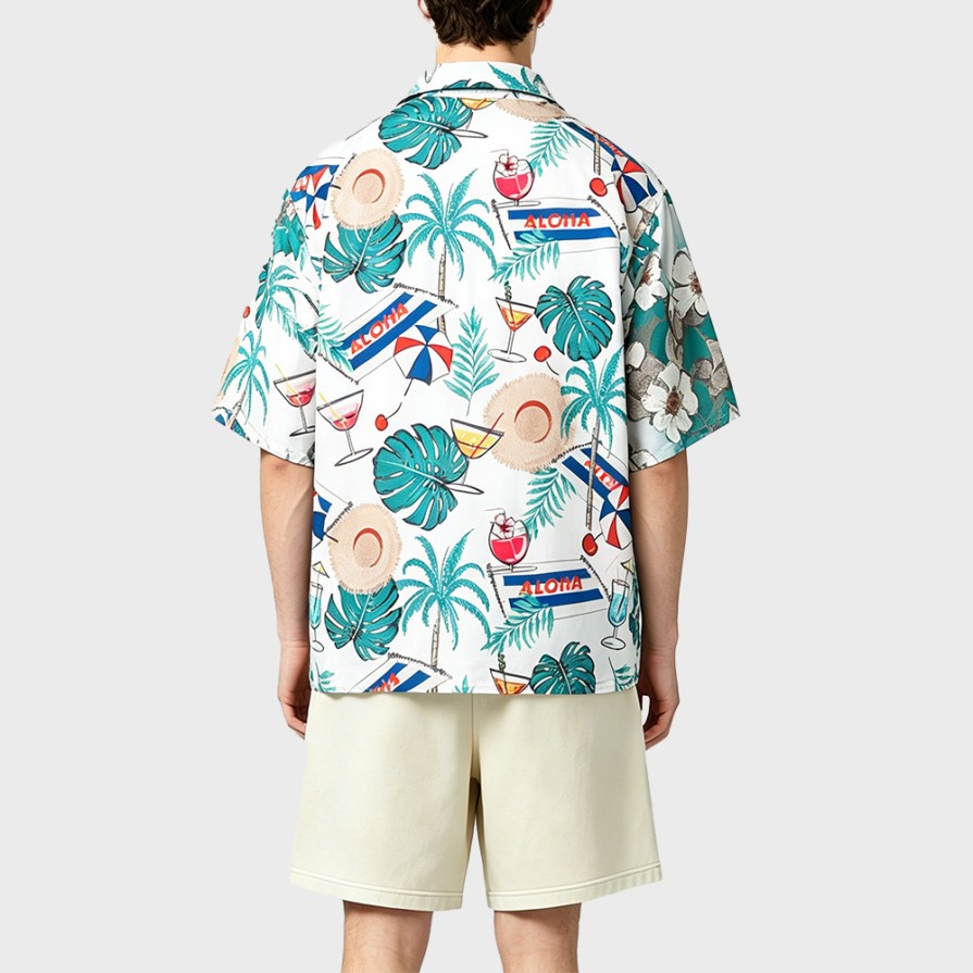 Loose Print Vacation Shirt
