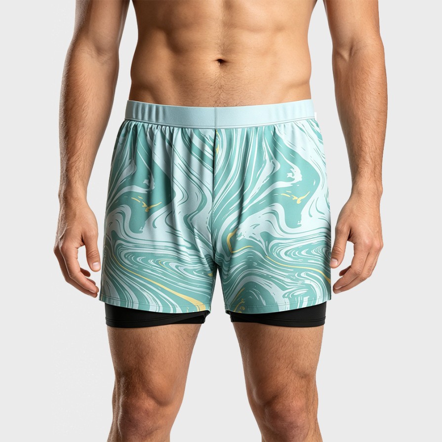 Double Layer Quick-Dry Swim Shorts