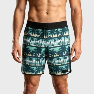 Men's Quick-Dry Printed Swim Trunks