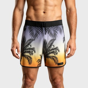 Printed Quick-Dry Surf Shorts