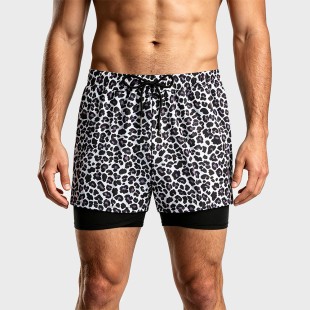 Double Liner Quick-Dry Surf Swim Trunks