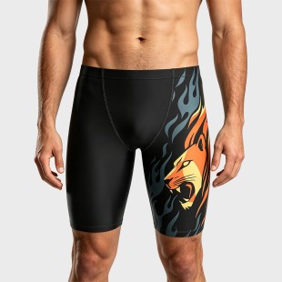 Men's Professional 5-Inch Racing Training Swim Trunks