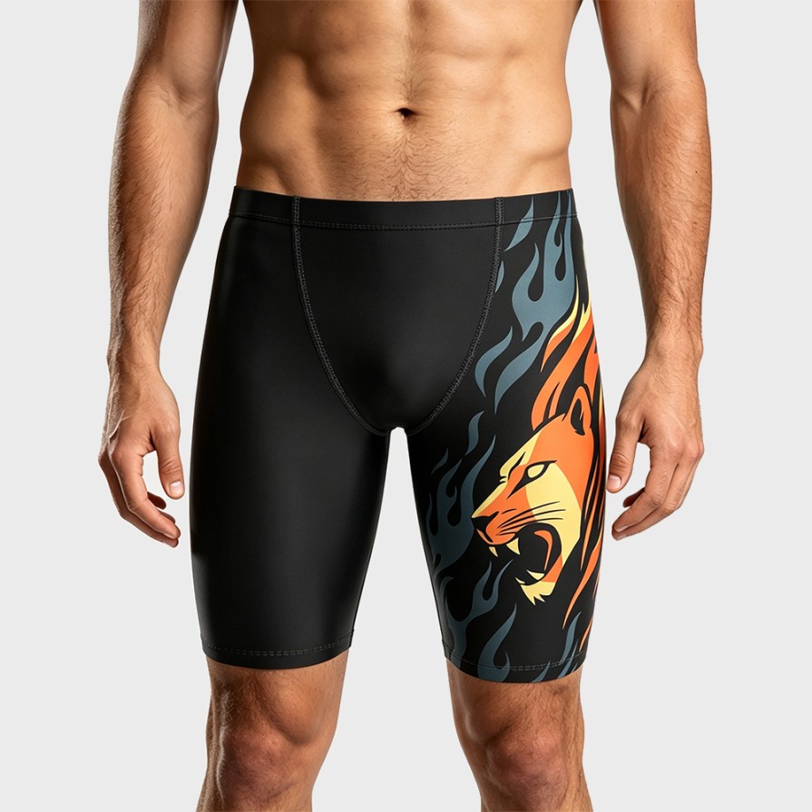 Men's Professional 5-Inch Racing Training Swim Trunks