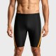 Men's Black Mid-Length Swim Trunks 