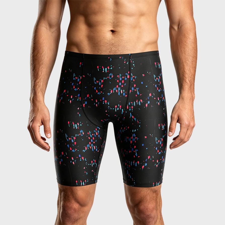High Elasticity Printed Men's Swim Trunks