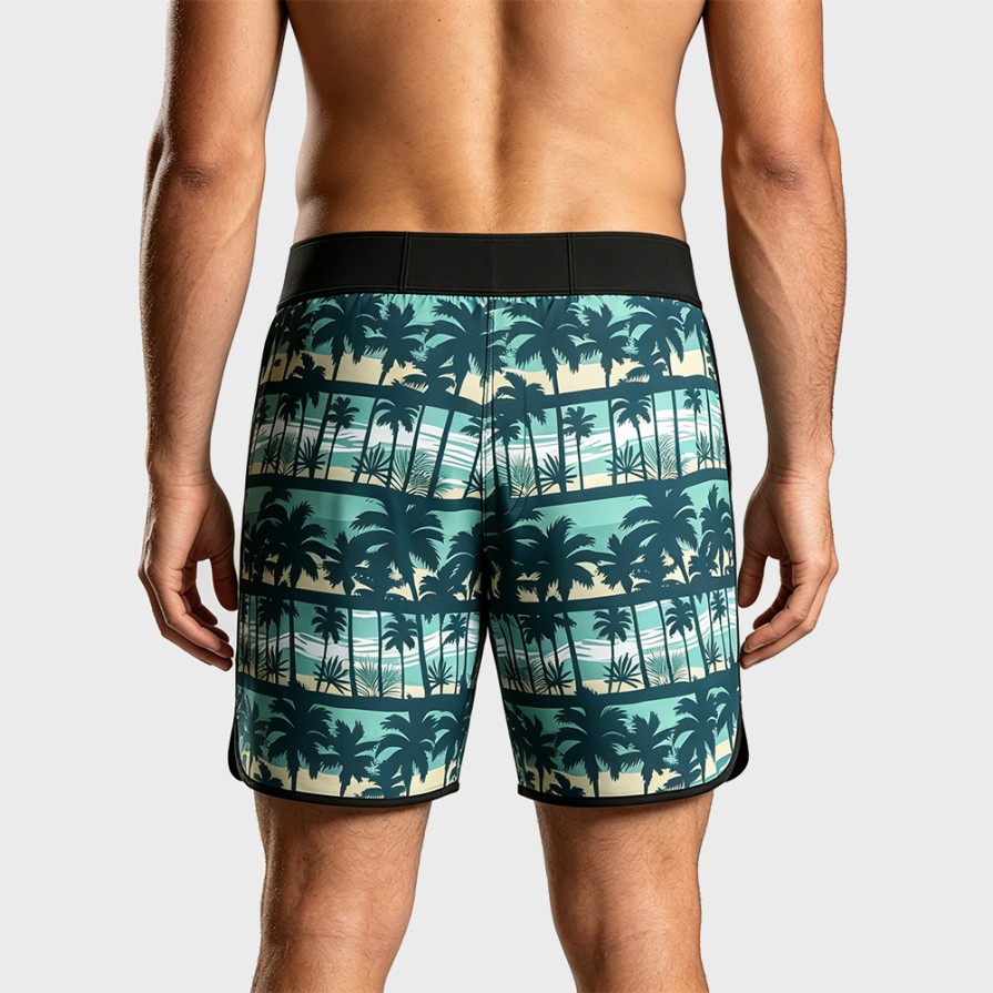 Men's Quick-Dry Printed Swim Trunks