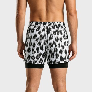 Double-Layer Anti-Embarrassment Quick-Dry Beach Swim Trunks
