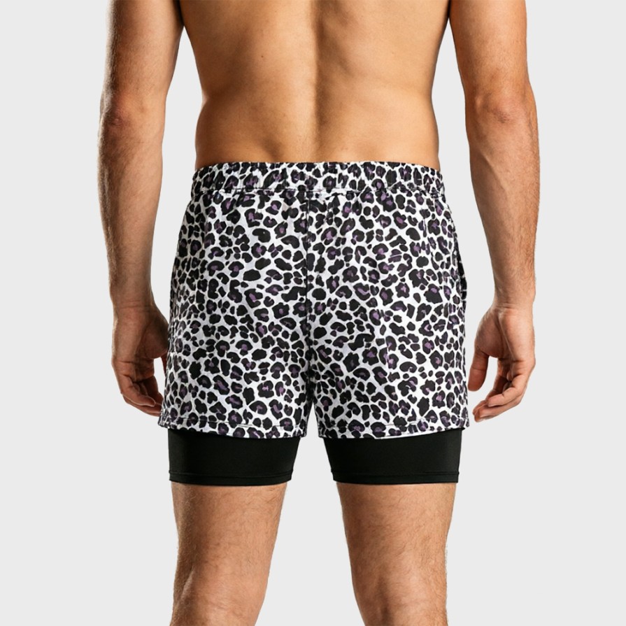 Double Liner Quick-Dry Surf Swim Trunks