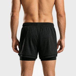 Double-Layer Anti-Embarrassment Swim Trunks