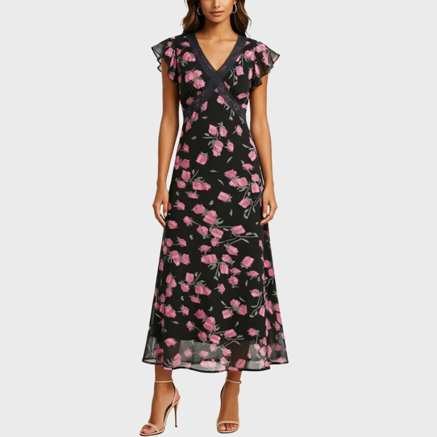 Waist-Cinching Vacation Maxi Dress