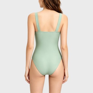Retro Cutout One-Piece Swimsuit