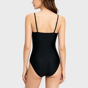 3D Floral Strappy One-Piece Swimsuit