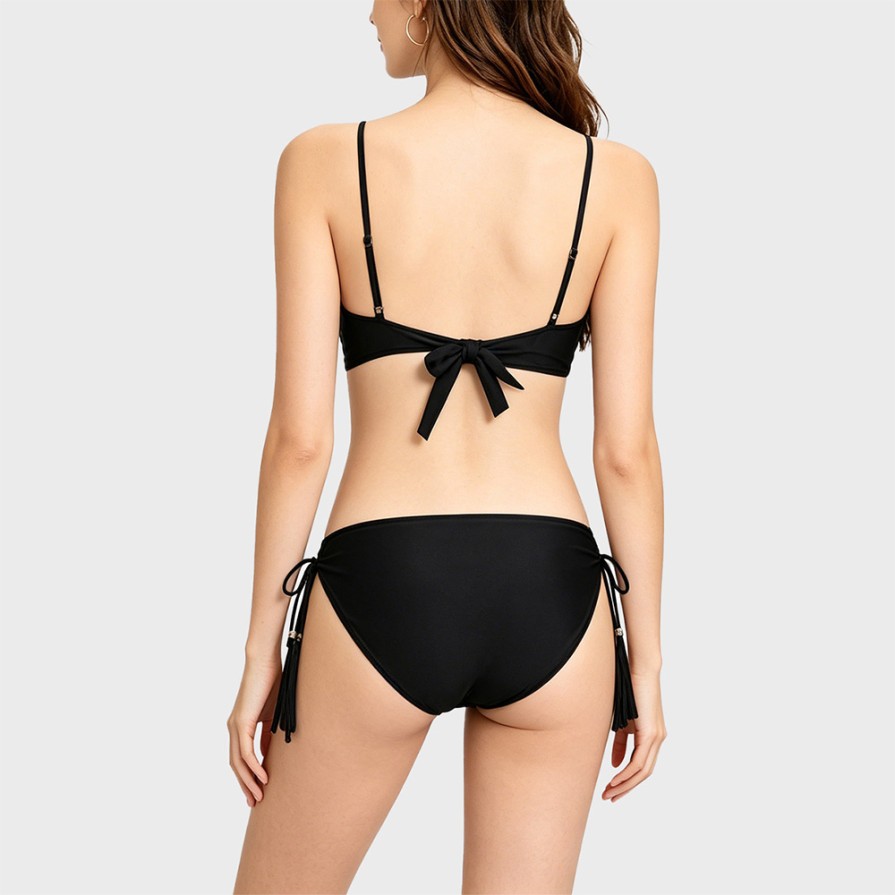 Backless Strap Triangle One-Piece Swimsuit