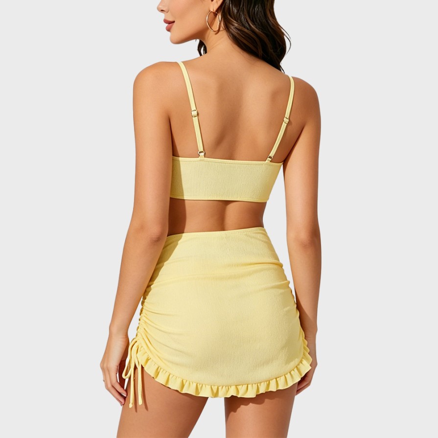 Skirt-style Separate Strap Swimsuit