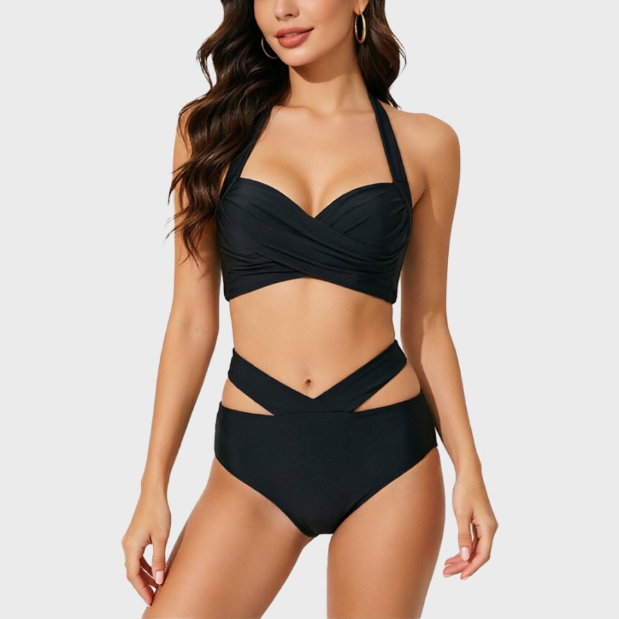 Strappy Underwire Push-Up Bikini Swimsuit