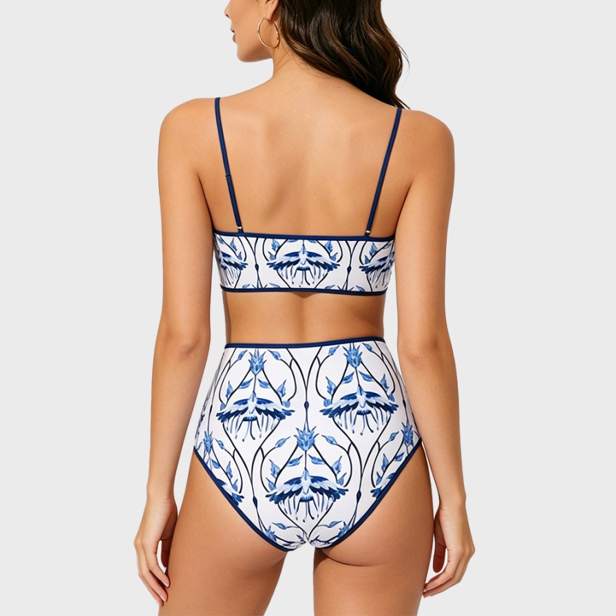 Retro Chinese Style Bikini Swimsuit